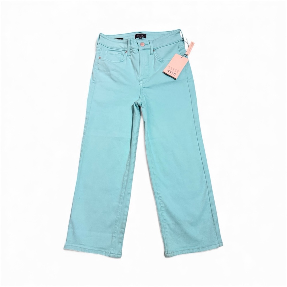 NYDJ Not Your Daughter's Jeans Womens 0 Seafoam Marilyn Straight Lift & Tuck